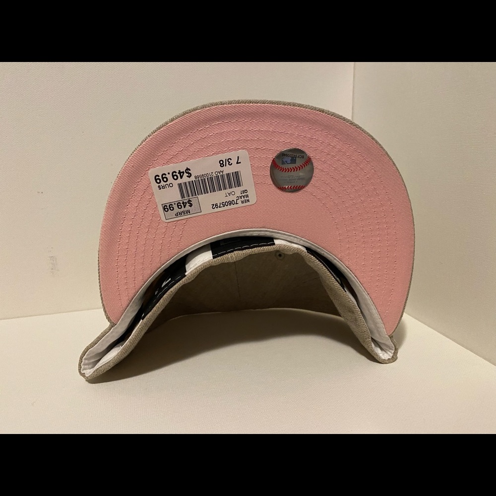 7 3/8 New York Yankees fitted Oak colored - Picture 3 of 4